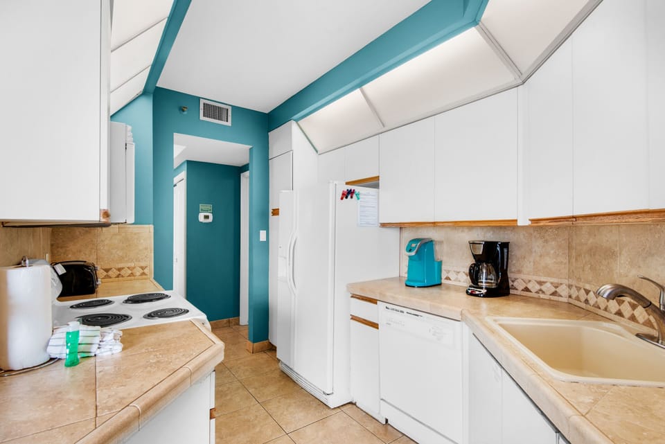 Kitchen has everything your chef needs