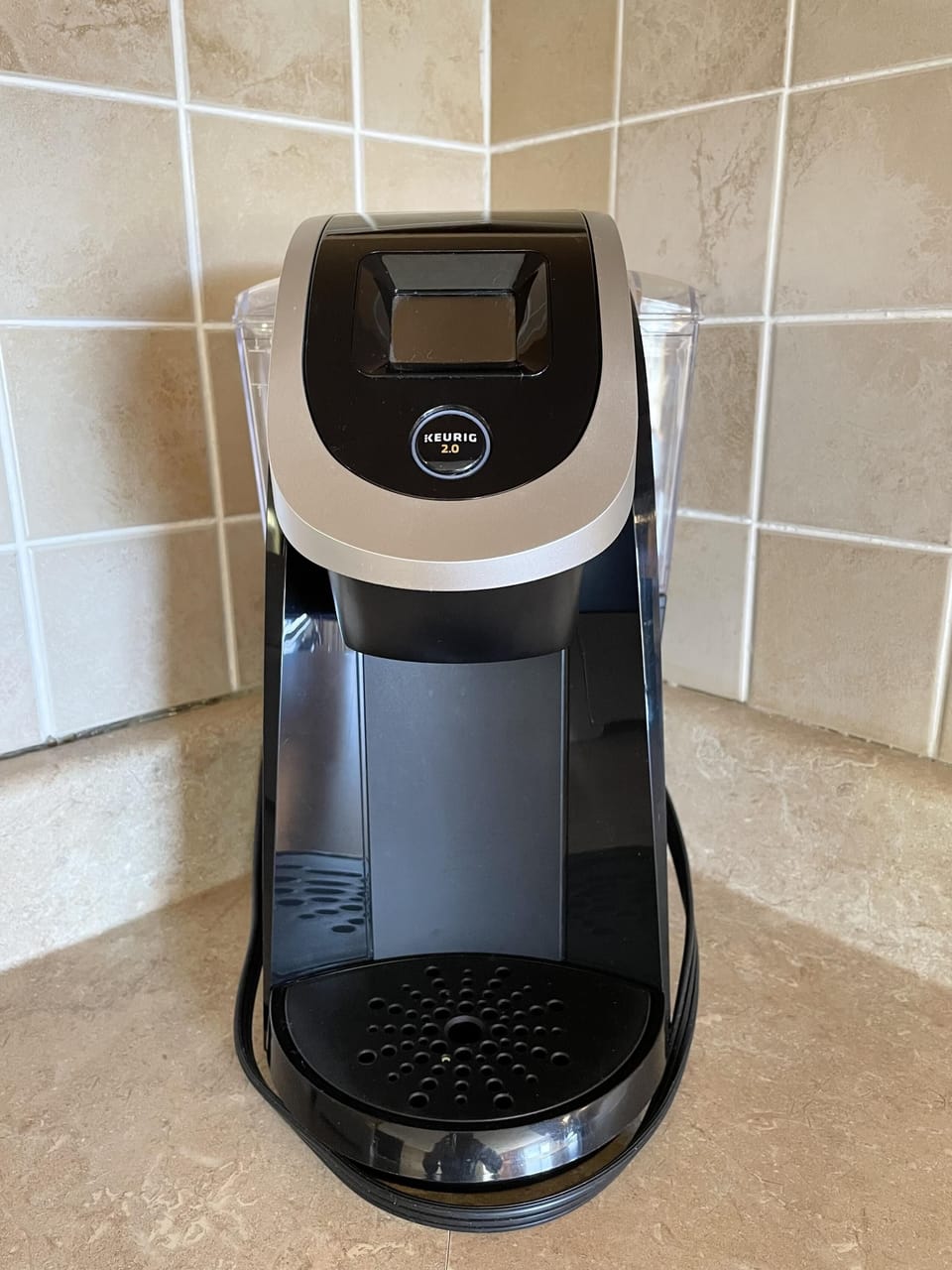 Single serve Keurig coffee maker.