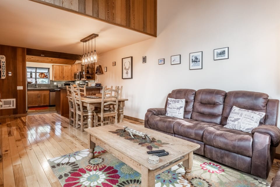 Living Room , Couch, Flat Screen TV , Fireplace- Pellet Stove