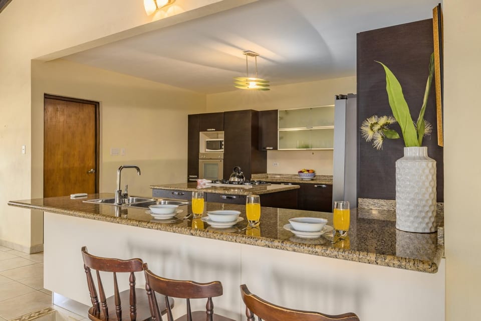 Prepare your favorite meals at the spacious, fully equipped kitchen.