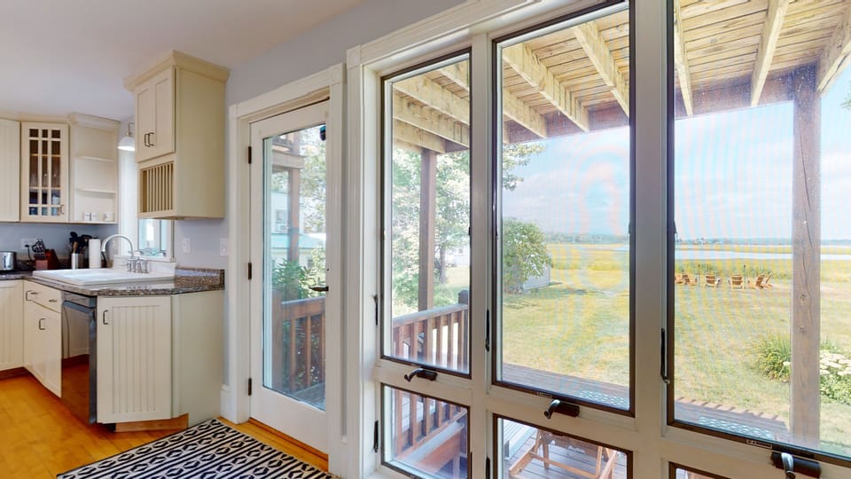 Beautiful marsh views from the kitchen 