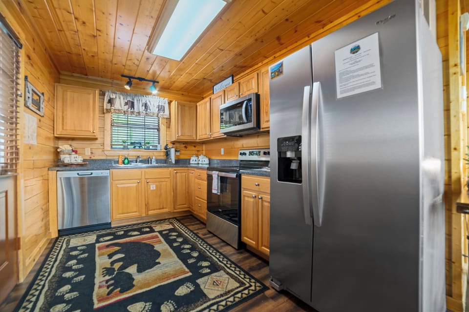 Fully stock kitchen.
