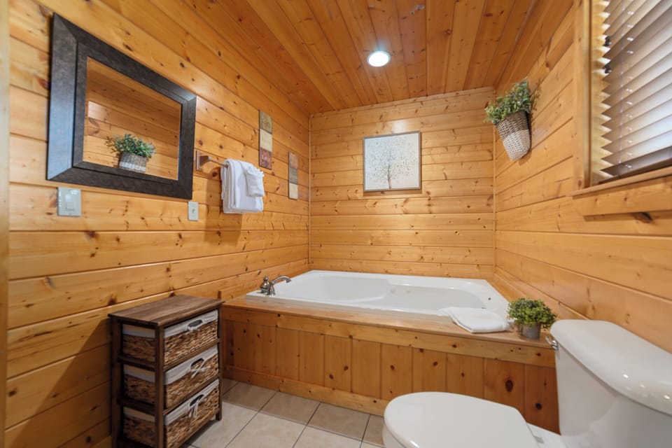 Upstairs bathroom. 