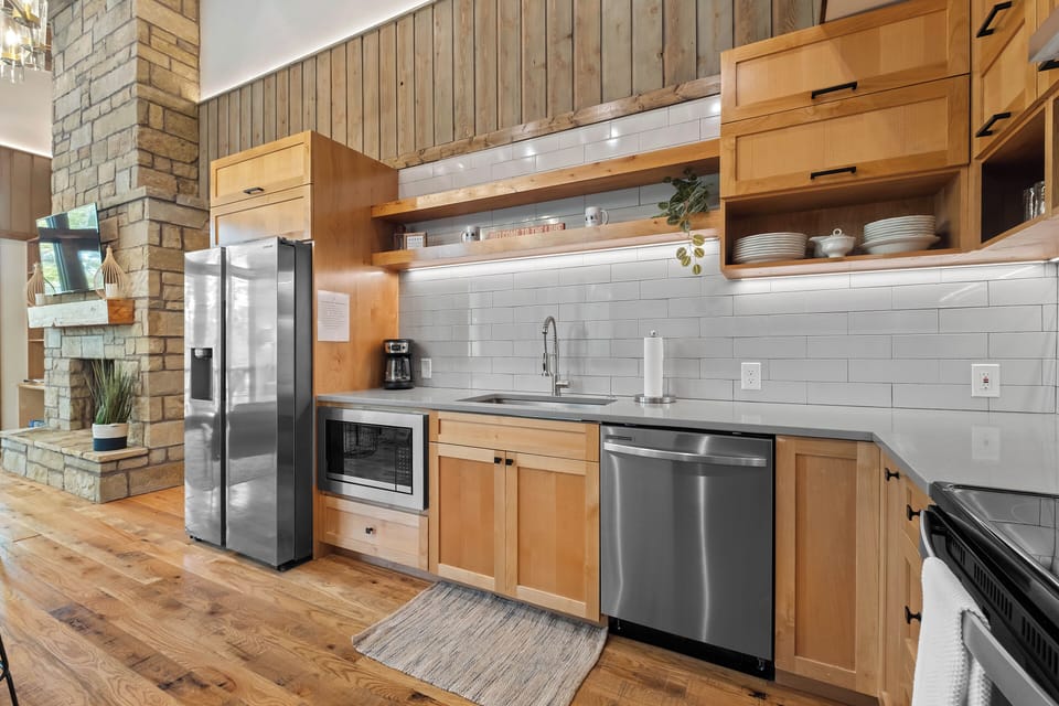 Fully stocked kitchen for all your cooking and baking needs!