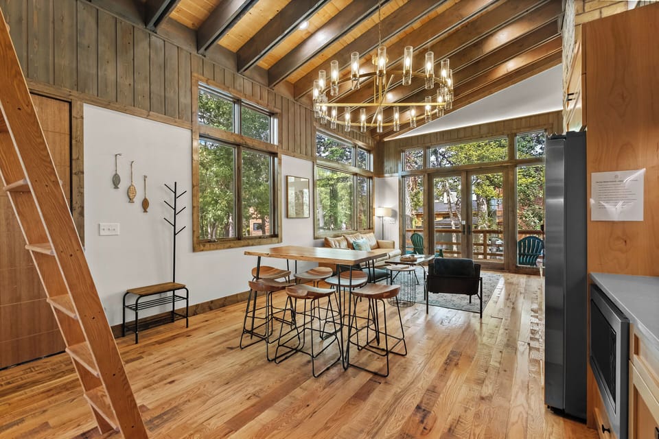 Open concept kitchen, dining, & living!