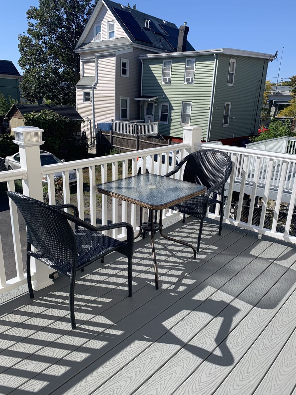 Patio with furniture