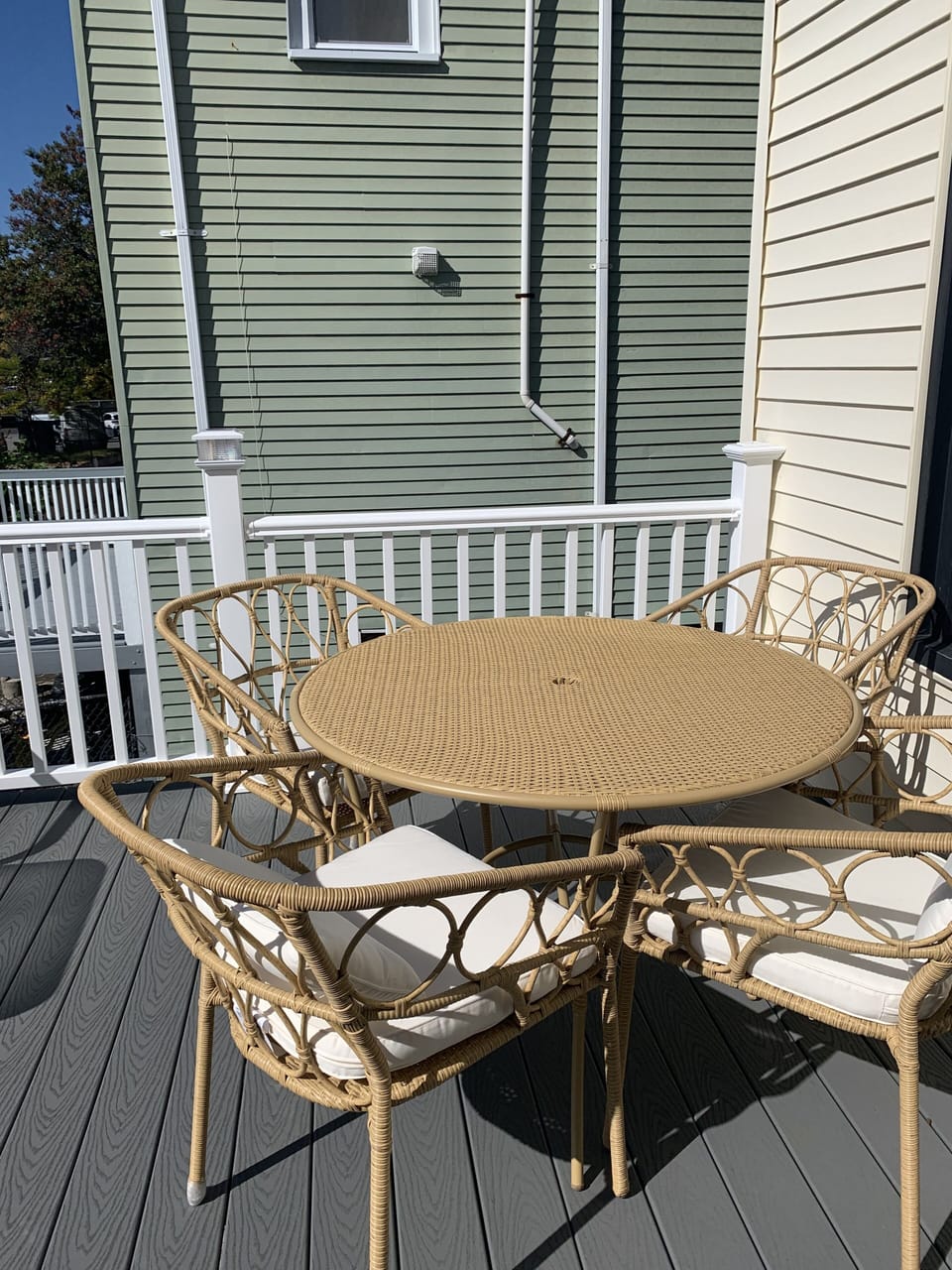 Patio with furniture