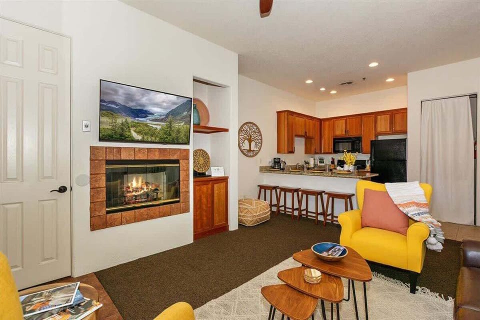 Living Area w/ View of Kitchen