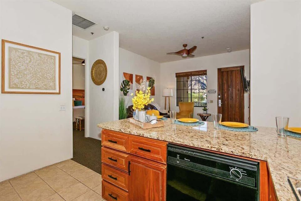 Kitchen w/ View of Living Area