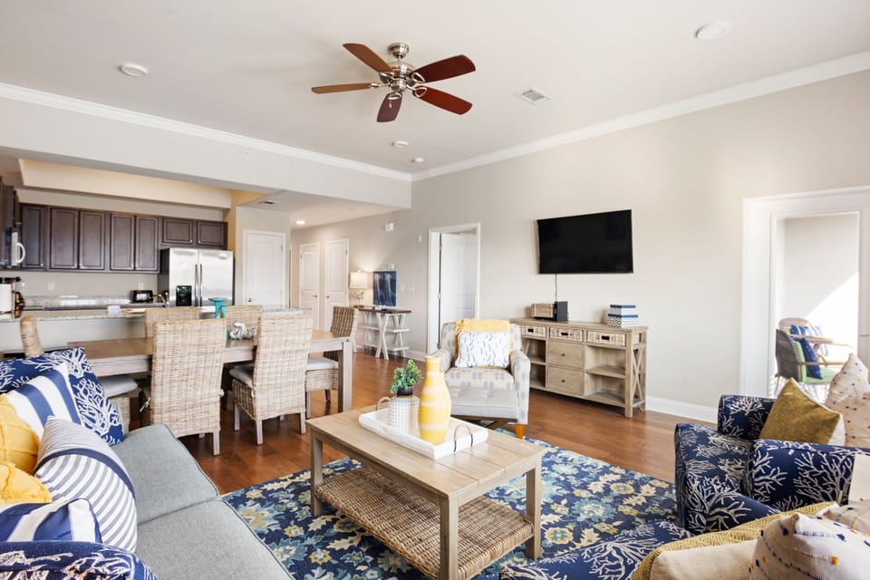 The open spaces invite conversation or offer a peaceful spot to relax.