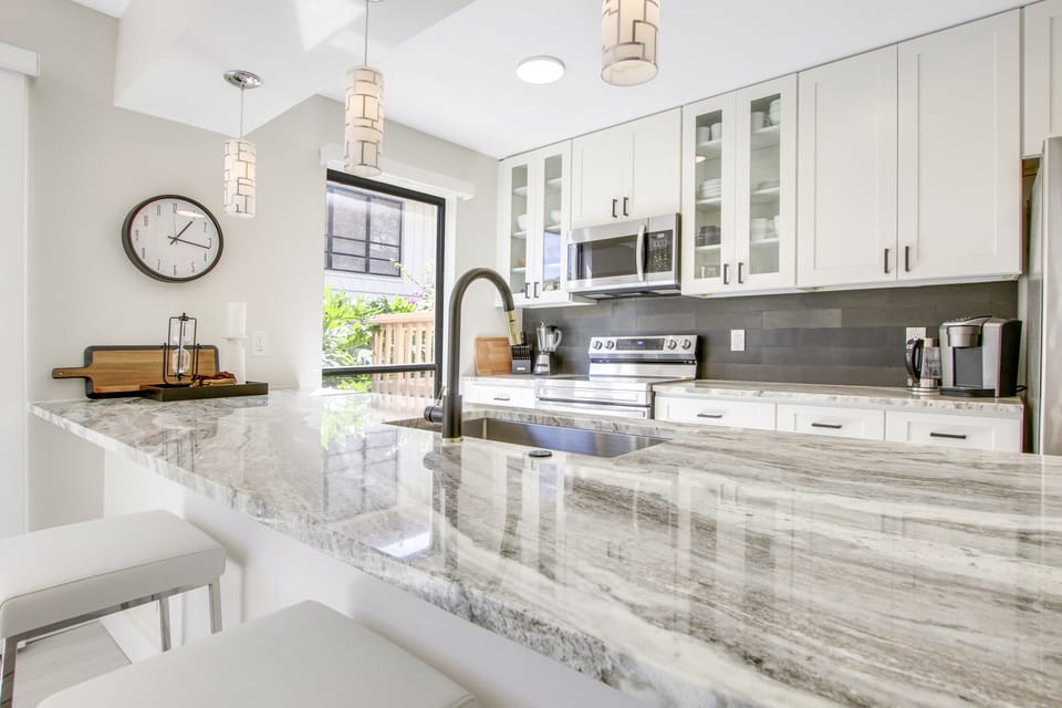 Stunning quartz countertop