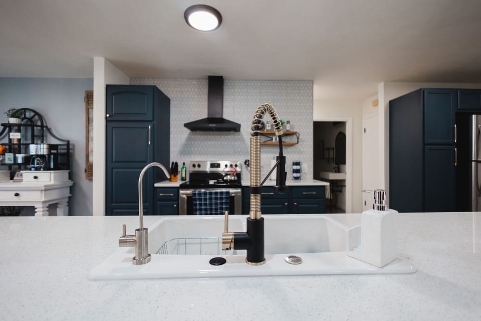 View from the kitchen island. See your favorite chef work their magic.