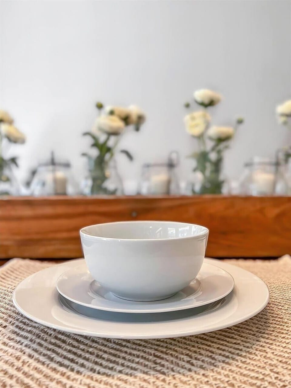 Dinnerware provided.