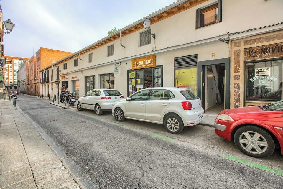 Exterior view of the building and the street