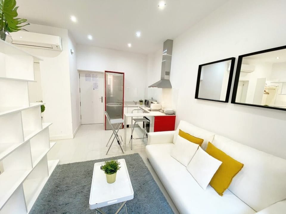 Views of main door and living room
