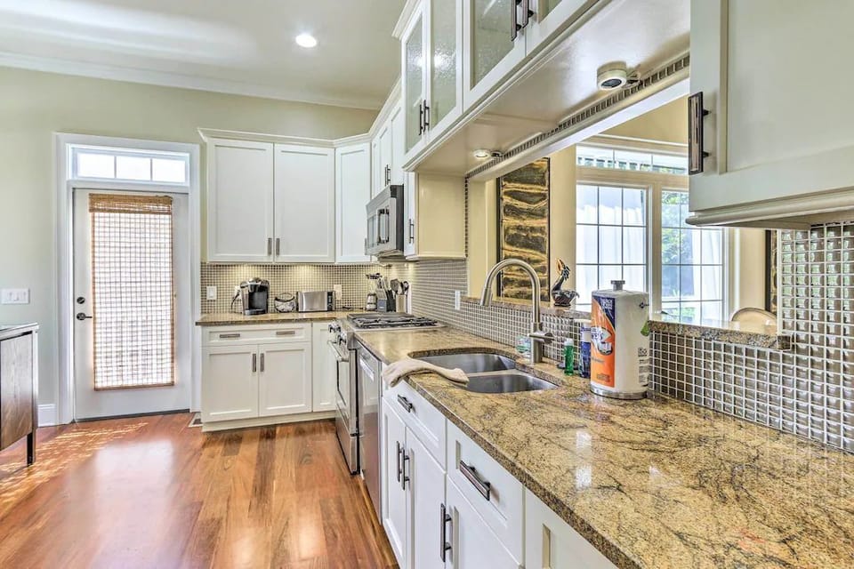 Kitchen overlooking the Dining / Living