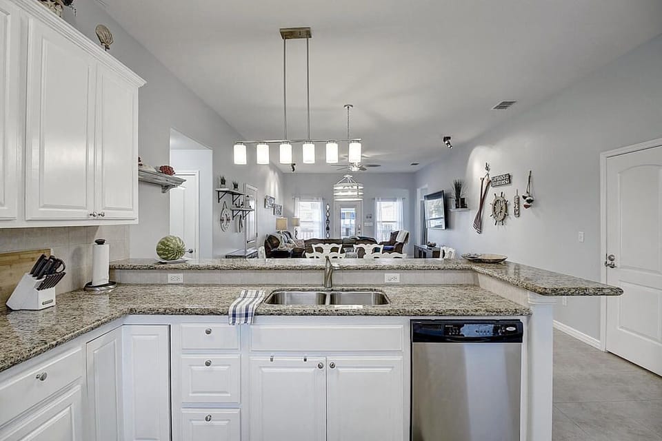 Open concept living/dining/kitchen