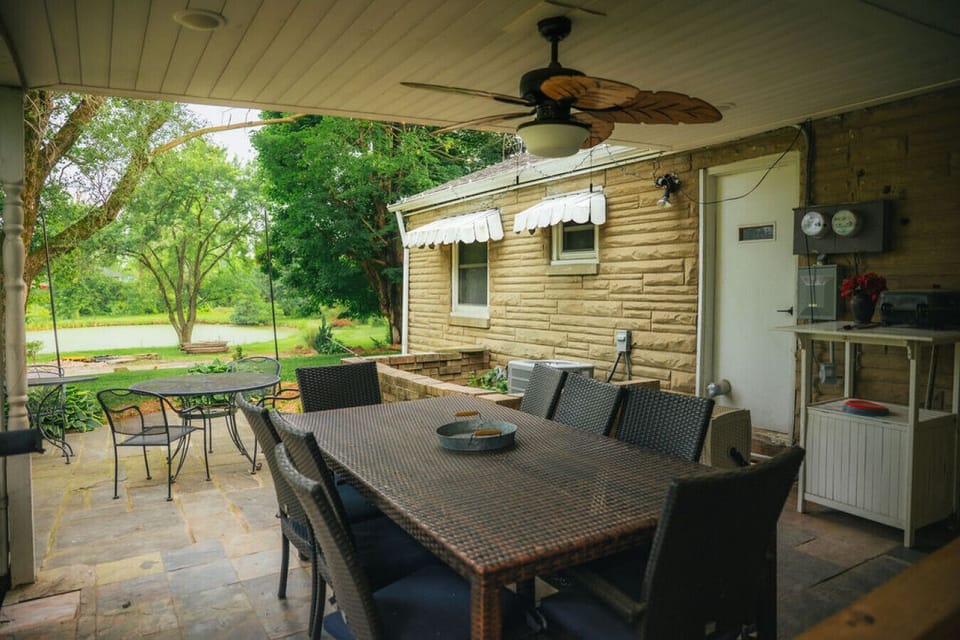 Gather and dine together on the covered patio- your private outdoor hangout!