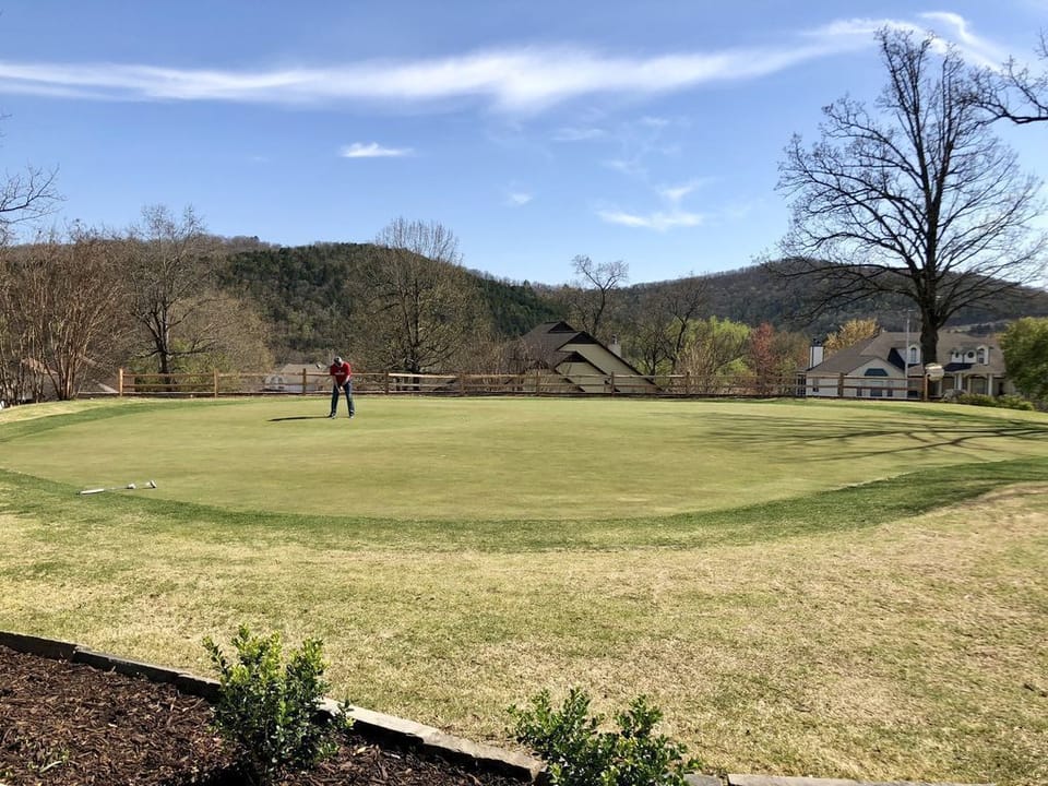 Putting Green next to the Pro Shop.