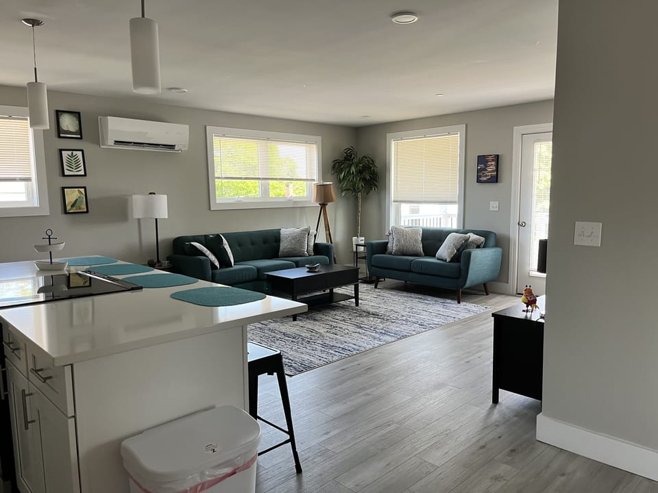 Open concept and airy, your condo has been fully renovated