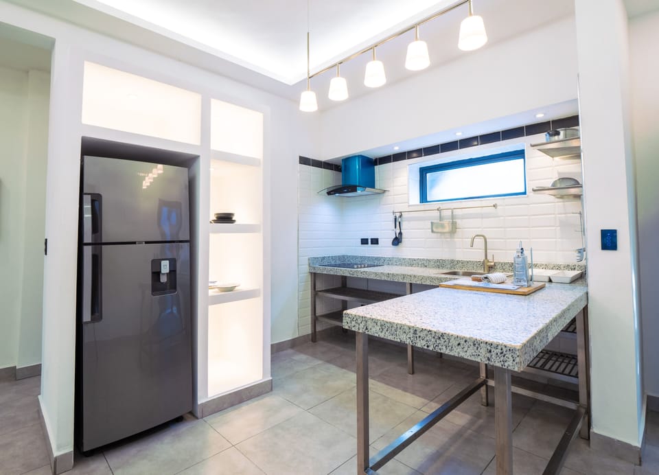 Superior Suite | Private kitchen | Fridge, microwave, toaster, blender