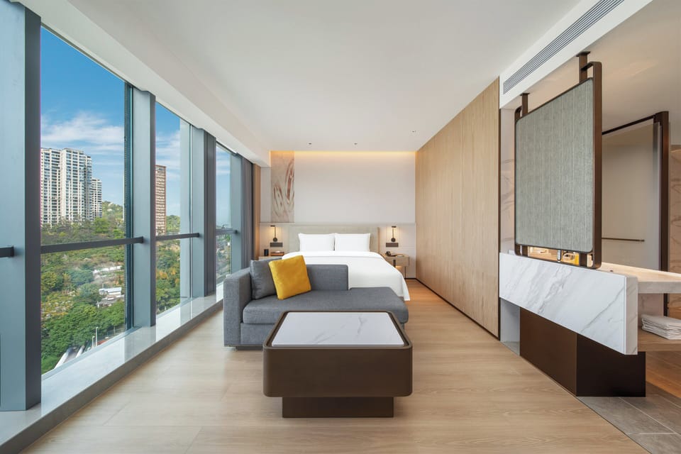 Premium Room, 1 King Bed, City View | Premium bedding, down comforters, pillowtop beds, in-room safe