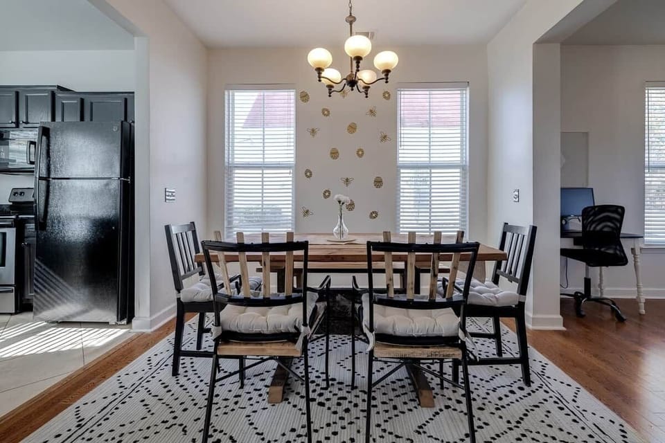 Dining Room I Farm Table seats 7 I High Chair