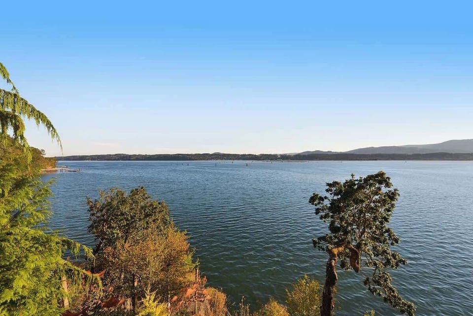 Bay views from the property.