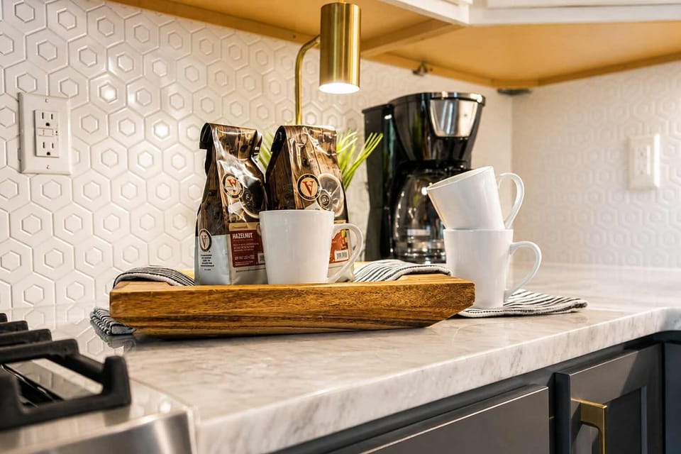 Enjoy a dedicated coffee bar to start your day right