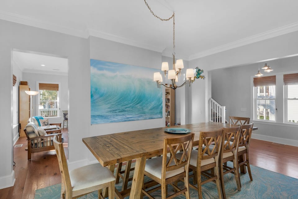 Dining table seats 10
