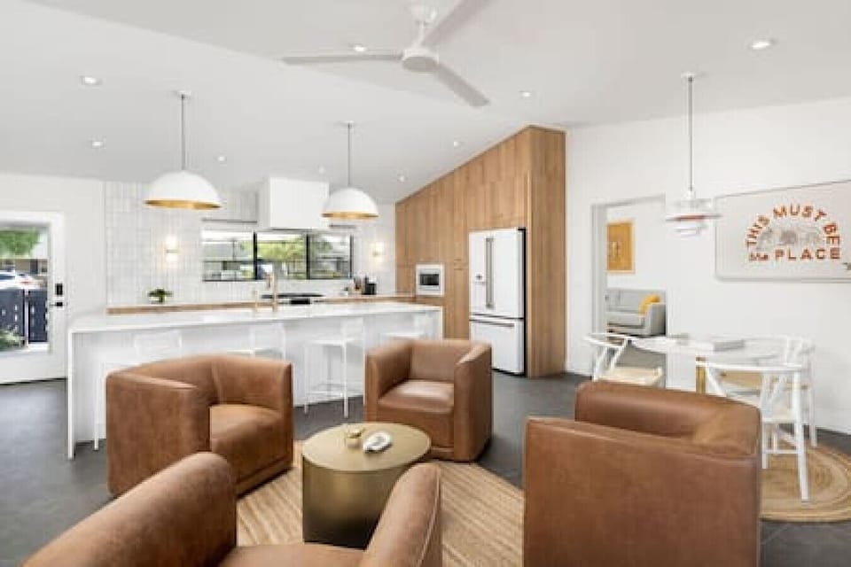Open Living Room Leading to Kitchen & Backyard