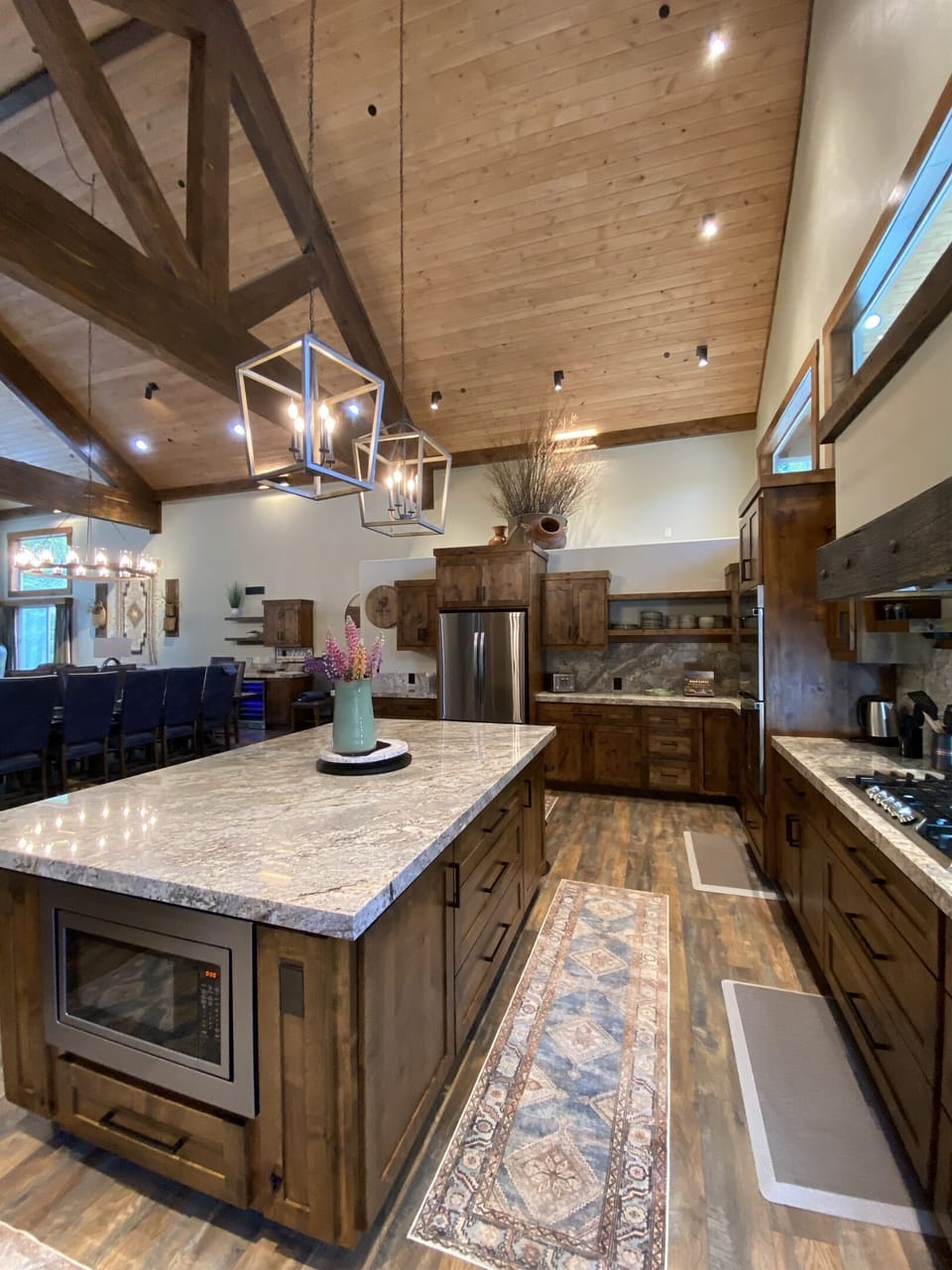 Stunning gourmet kitchen with massive center island!