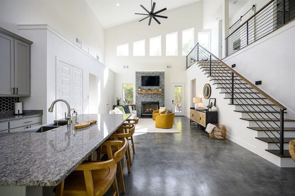 Living Room: Bright and airy space with stylish decor, perfect for relaxation and gatherings!