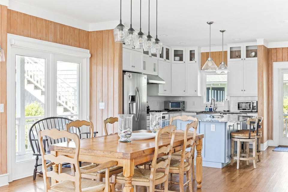 DINING WITH A VIEW AND OPEN TO WIDE OUTSIDE DECK