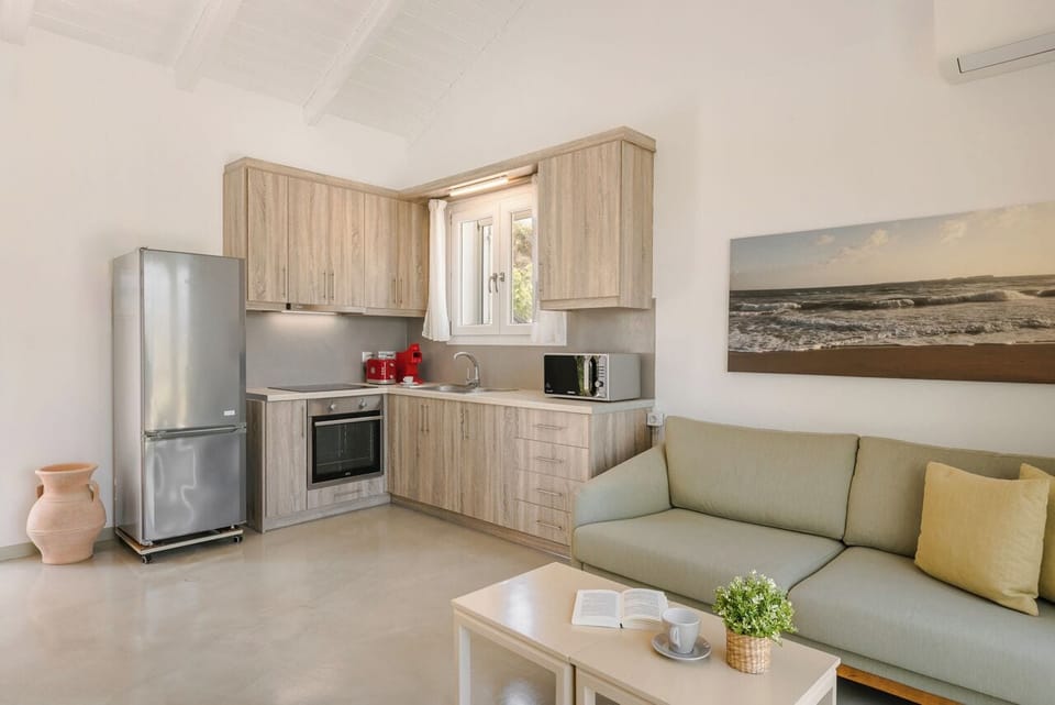 Seafront Villa | Private kitchen | Oven, stovetop, espresso maker, electric kettle