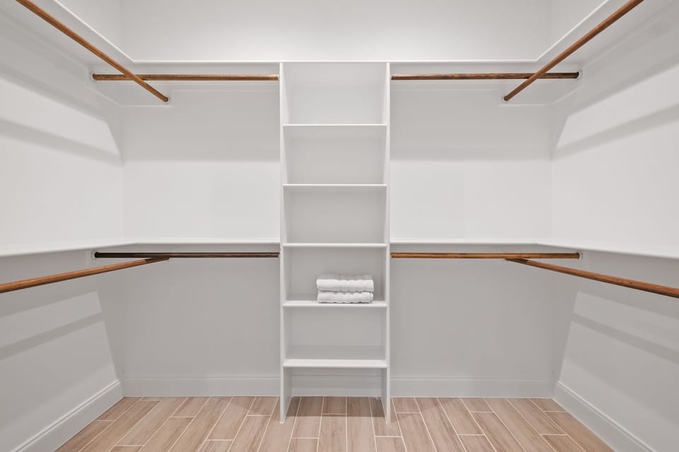Featured in the master is a spacious walk-in closet for all your luggage needs!