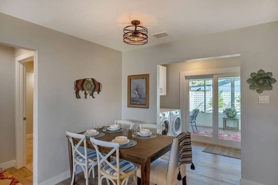 Dining table seating 5 people