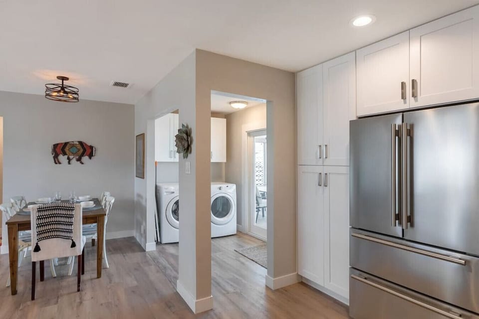 Modest space for laundry!