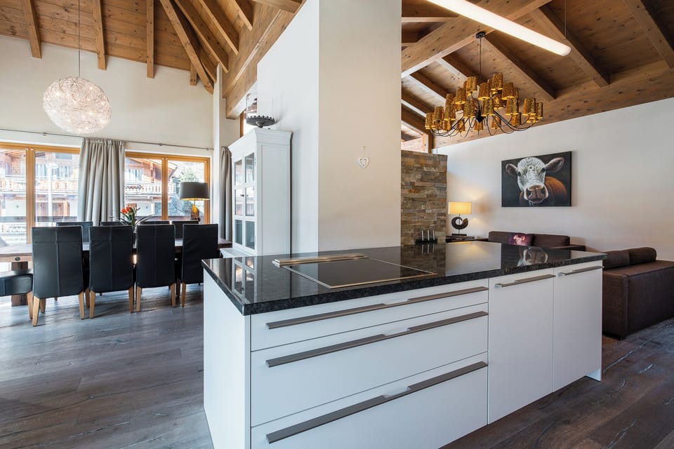 Three-Bedroom Penthouse Apartment Type 3A | Private kitchen | Espresso maker, coffee/tea maker, highchair, dining table