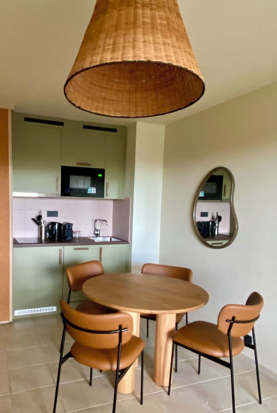 Fridge, electric kettle
