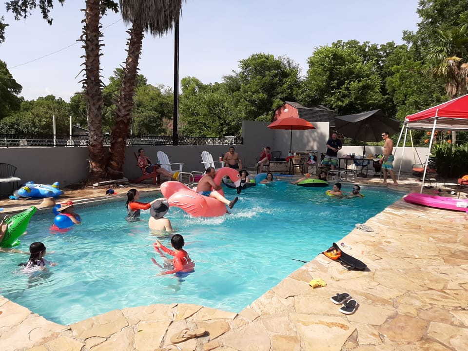 Large private pool