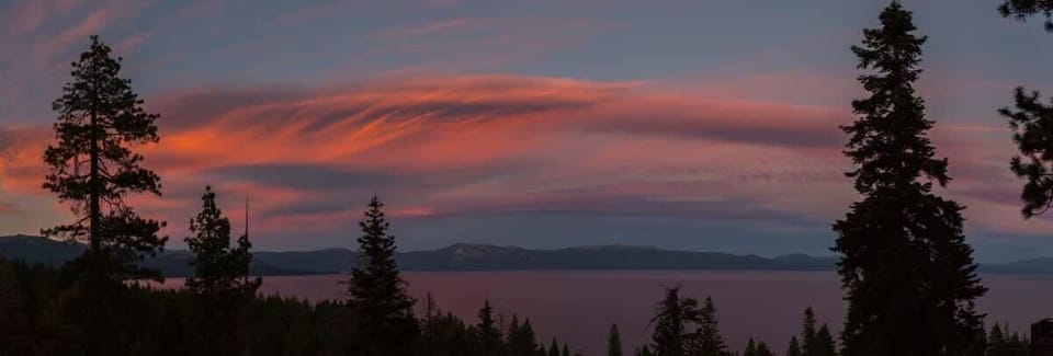 The sunset view from the deck is just as gorgeous as the sunrise.
