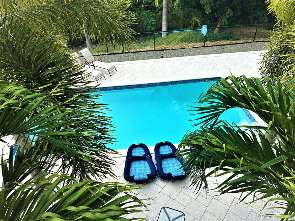 Pool view from the balcony