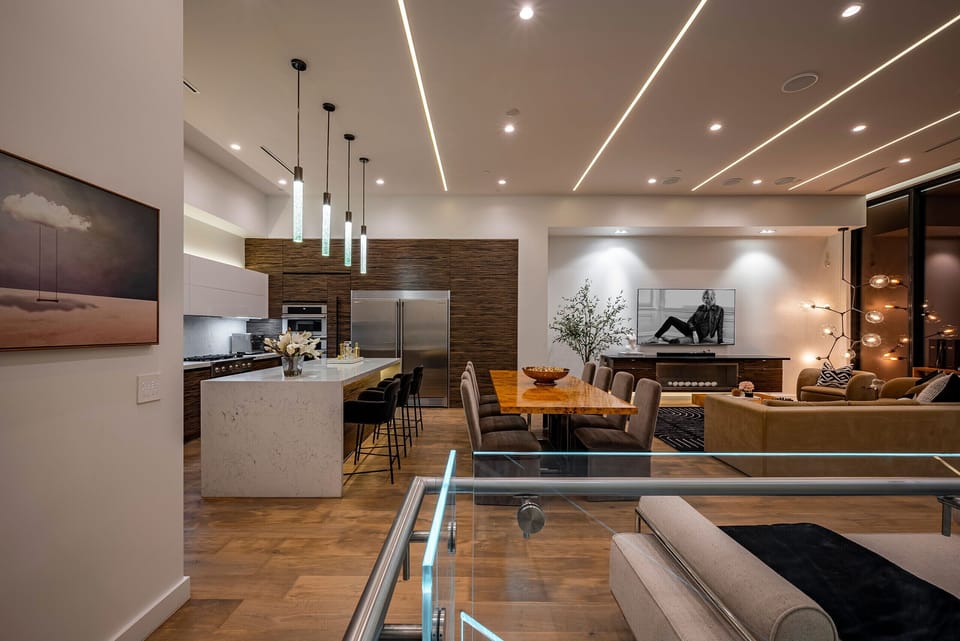 -Modern Luxury at its finest with floor to ceiling 12’ windows
