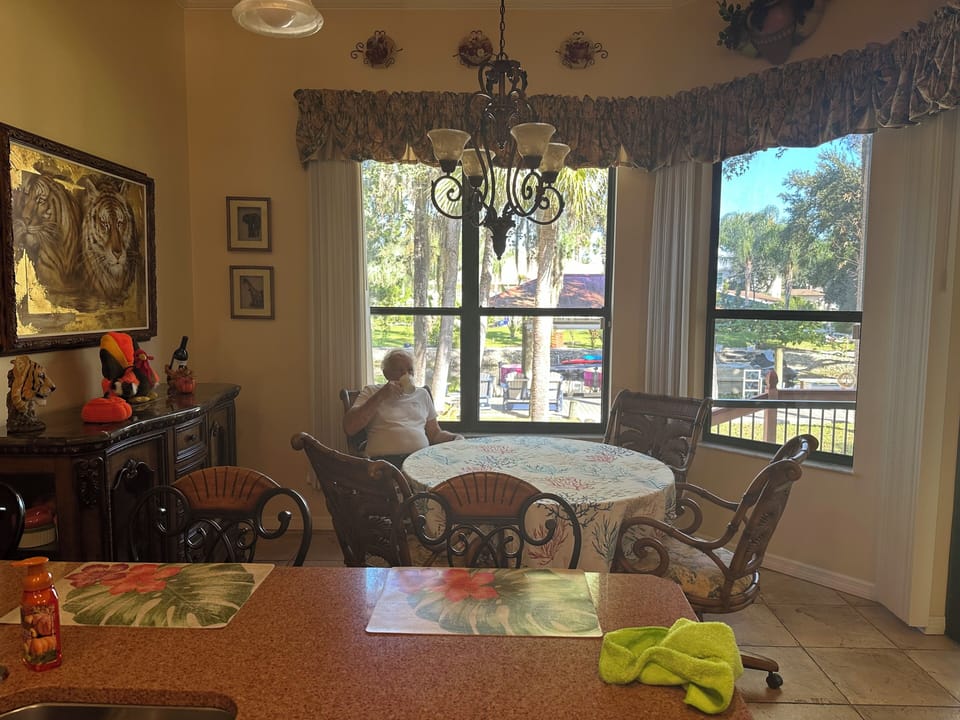 Kitchen dining area.
