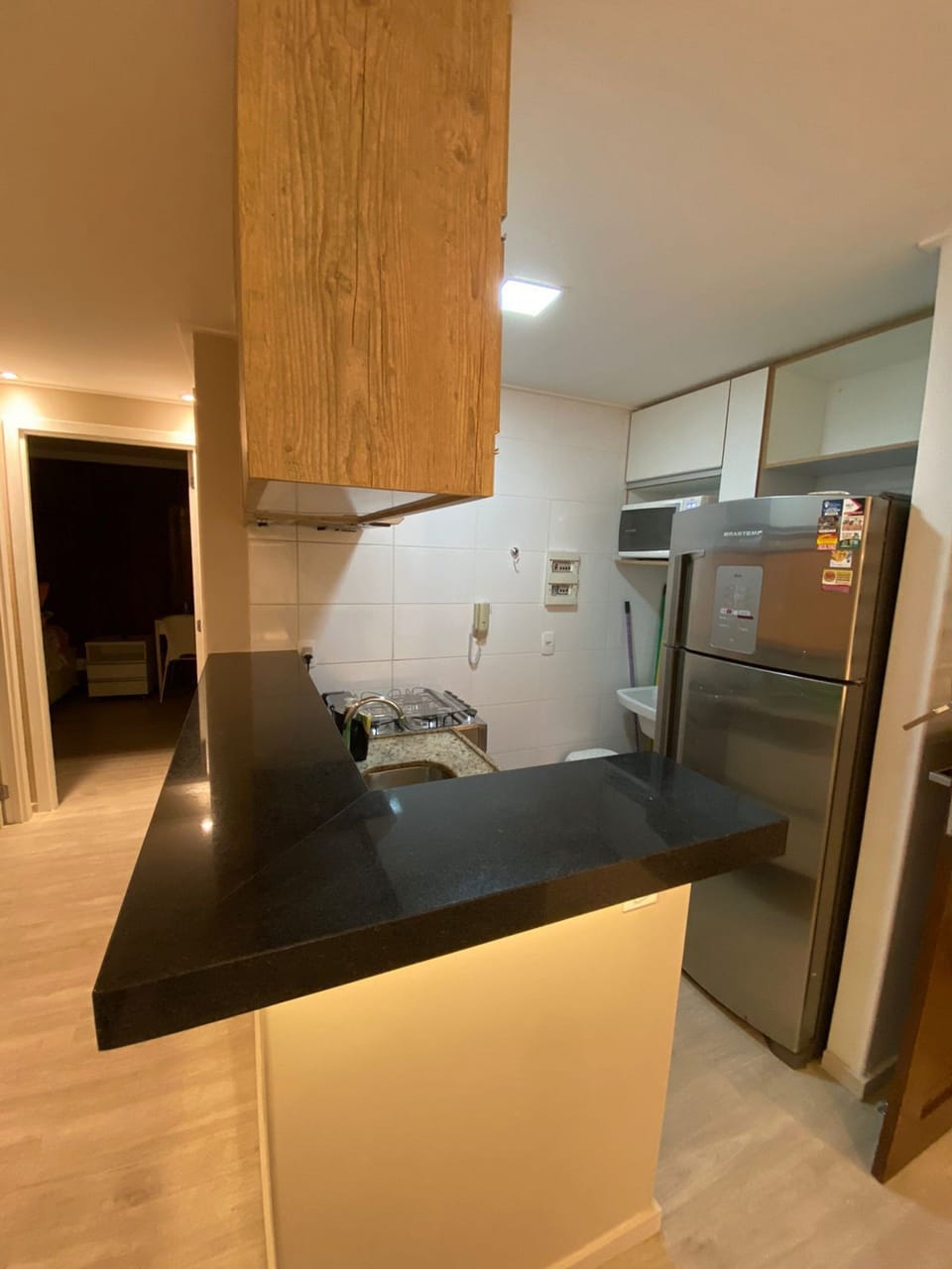 Apartment | Private kitchen | Fridge, microwave, blender, cookware/dishes/utensils