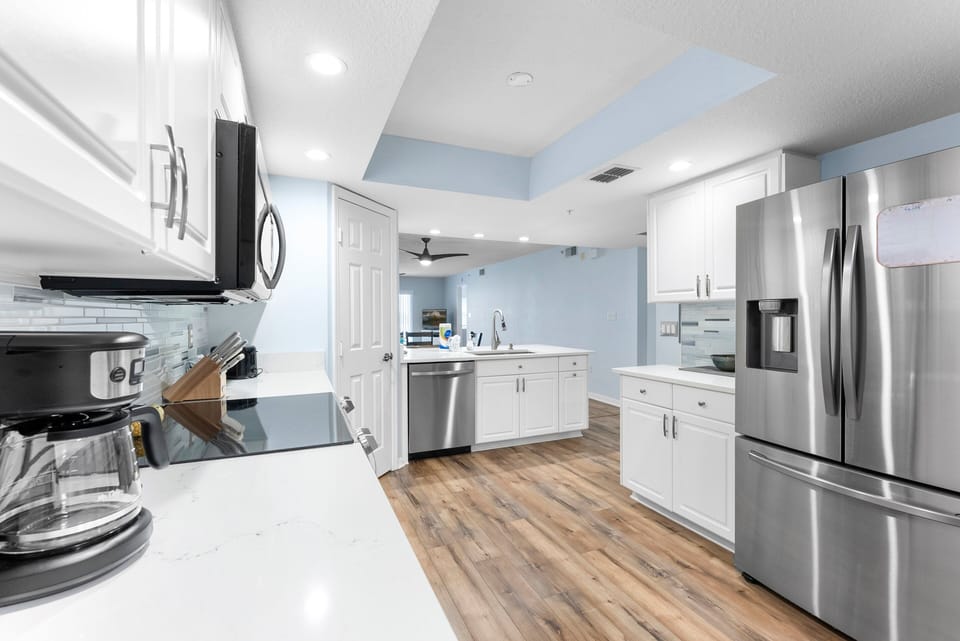 Fully equipped kitchen, it has everything you need to prepare your meals.