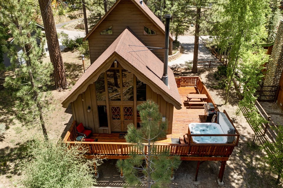 Enjoy our newly renovated deck with forest views. 