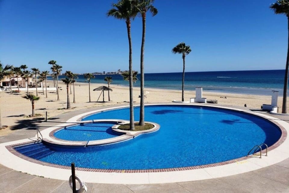 Pool by the beach