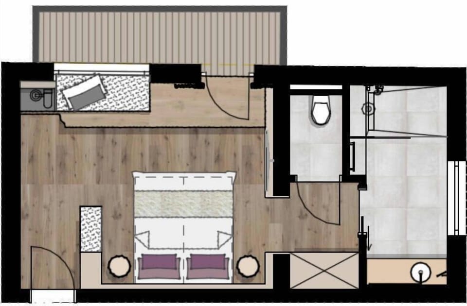Comfort Suite, Mountain View | Premium bedding, minibar, individually decorated, individually furnished